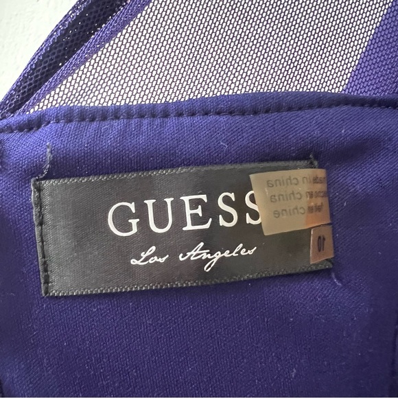 Guess Purple Sheath Mini Dress V-Neck Sleeveless - Picture 2 of 8
